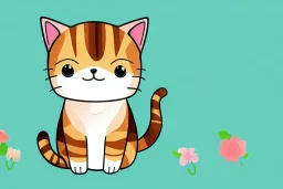 cute cat isolated illustrations