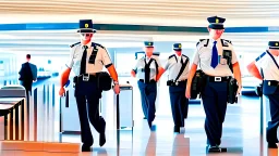 security escorting away from airport lounge