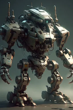 A fantasy mecha robot