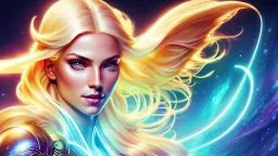 Lexica Aperture v2 Hyper detailed ultra sharp, trending on artstation, vibrant aesthetic, blonde ethereal sublle smiling luminous heavenly goddess, angel, colorful, psychedelic, ornate, intricate, digital painting, concept art, smooth, sharp focus, illustration, not human anthropomorphic alien cyborg, art by artgerm and greg rutkowski and h. r. giger, louis royo, salvador dali, 8 k