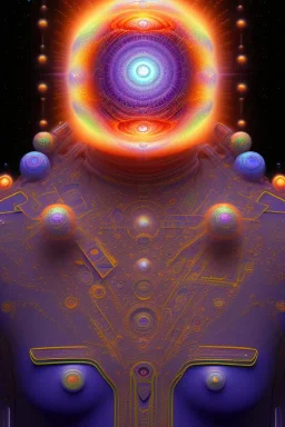 meditation, third eye, universe, fourth dimension, fractal, realistic, 8k, high quality, extreme detail, symmetrical, chakra, human