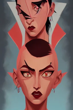 Abstract art in the style of jack vettriano