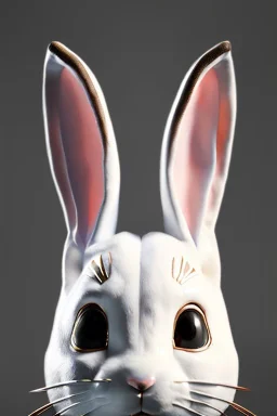 Chinese’s Rabbit mask, avatar, photo studio, black background, unreal engine 5, concept art, art station, ray tracing, lumen lighting, ultra detail, volumetric lighting, 3d.