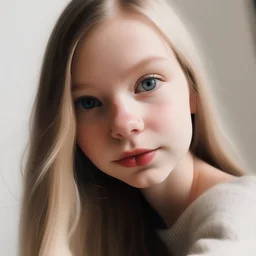 Blond Girl with a cat