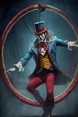 Van Helsing pretending to be a circus ring leader