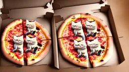 baking kittens using pizza boxes as fuel