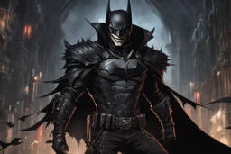 The batman who laughs in 8k solo leveling shadow artstyle, darkness them, full body, apocalypse, cover eyes, intricate details, highly detailed, high details, detailed portrait, masterpiece,ultra detailed, ultra quality