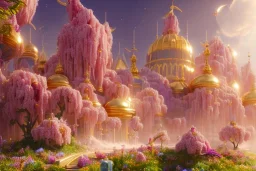 gold and light delicate violet fuchsia crystal galactique background, full of details, smooth, bright sunshine，soft light atmosphere, light effect，vaporwave colorful, concept art, smooth, extremely sharp detail, finely tuned detail, ultra high definition, 8 k, unreal engine 5, ultra sharp focus