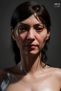 Ultra Realistic image, 38 years old Spanish woman, portrait, small complexion, natural small busty, traditional Japanese tattoo, jakuza style, vibrant color, highly detailed, art stations, concept art, smooth, unreal engine 5, god rays, ray tracing, RTX, lumen lighting, ultra detail, volumetric lighting.