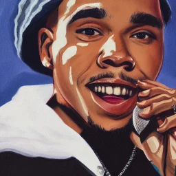 Painting of Anderson paak