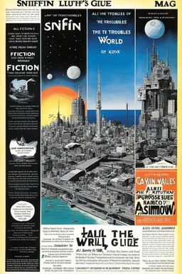 SNIFFIN'GLUE mag - Fiction - All the troubles of the world (by Isaac Asimov) - lanet of PArisites (by Calvin M Knox) - All purpose Robot (by Jay Wallace) - April #35
