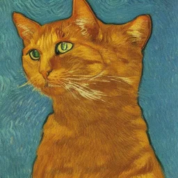 Porträt einer Katze von Van Gogh