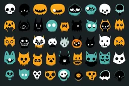 make a logo that is spooky and cute and define its features more