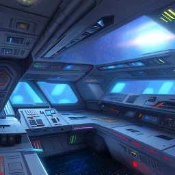 galactic ship interior, command post, 64K, hyperdetailed, intricate