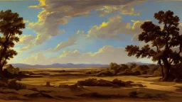 texas landscape by poussin