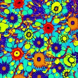 exploding galactic flowers epic psychedelic