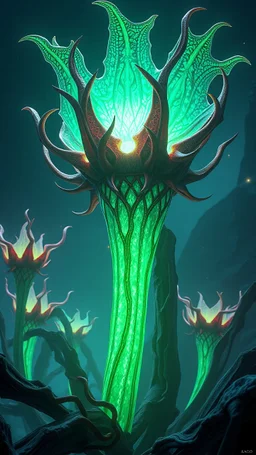 "3D HR Complex Unique and Beautiful Bioluminescent Carnivorous Plants, a breathtaking frontier fantasy artwork by Android Jones, Jean Baptiste monge, Alberto Seveso, Erin Hanson, Jeremy Mann. Minimalist highly detailed and complex professional_photography, masterpieces, 8k resolution concept art, Artstation, tricolor, Unreal Engine 5, cgsociety" Highly detailed ArtStation Concept Art Clear Focus Smooth cinematic 4K epic Details Serious Stoic ARTgerm AN's mature art. Bosch painting style,Busch
