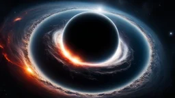 IMAGE ABOUT THE END OF THE WORLD, A GIANT BLACK HOLE EAT OUR PLANET