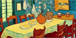 thanksgiving in van gogh style