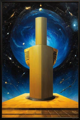 Cosmic Paradox of Immense Order; Neo-Surrealism; Optical Art; De Chirico