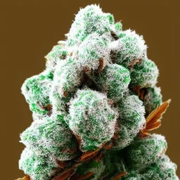 crazy beautiful marihuana bud with cocain on it