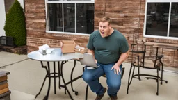 guy on phone mad about missing table during delivery