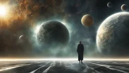 matrix universe, space, planets, god creation walking in the light