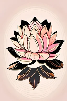 flor de loto estilo vectorial