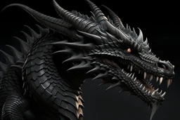 Detailed Dark Evil Dragon