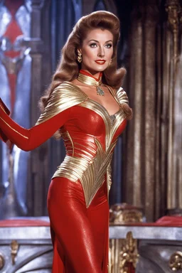 jane seymour dressed as dale arden in flash gordon