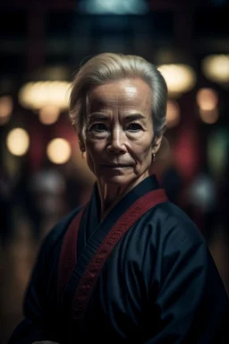 portrait of jo biden as kung fu master in temple,shot on Hasselblad h6d-400c, zeiss prime lens, bokeh like f/0.8, tilt-shift lens 8k, high detail, smooth render, down-light, unreal engine, prize winning