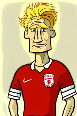 Erling Braut Holland Norwegian football player cartoon 2d