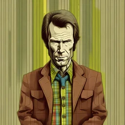 clint eastwood as dirty harry in the style of paul klee