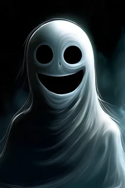 Smiling real ghost