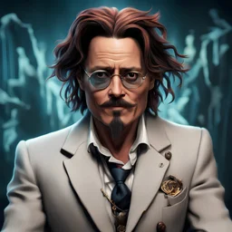 Devise a highly trending NFT for a character of your choice, for instance, cartoon Johnny Depp as consciousness