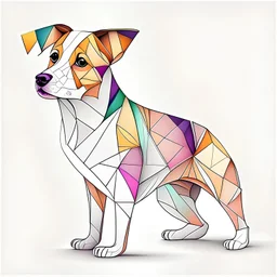 /imagine prompt:coloring dog, Sticker, Adorable, Satin Colors, Geometric, Contour, Vector, White Background, Detailed