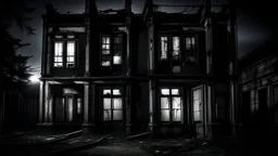 The scattered lights at the end of the "street of horrors" are approaching an old building that is reflected in the memory of time. The duo, Jason and Sarah, uncover the structure of an abandoned building that appears in front of them as a piece of ancient time, telling a dark story. Broken windows and dilapidated doors hang down, layers of ghosts-memories rise from the walls of the old psychiatric hospital. The place turns into a time Hall of tragic events and ancient secrets. Dim windows refl