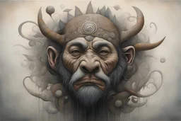 Maori acrylic art abstract surreal Jean-Baptiste Monge Male Optical illusion