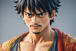 Luffy in 8k live action anime artstyle, one piece them, Young man, dynamic pose, intricate details, highly detailed, high details, detailed portrait, masterpiece,ultra detailed, ultra quality