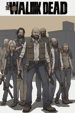 The Walking Dead Universe in the style of Roblox