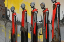 your creativity versus my imagination, tectonic cityscape clove, arafed remnants of a forgotten forbidden former river of clueless rust, |steel hot, puṣkaracūḍa, made of scrap metal and rusty wires, great verticals, perfect parallels, industrial vibe, police juxtaposition