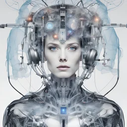 **Content Art:** A multimedia performance piece that explores the ethical and philosophical implications of AI-driven medical advancements, regenerative technologies, and longevity research, inspiring discourse on the responsible development and application of these transformative capabilities. **Appearance:** By using art ideas that are mesmeric, unique, distinctive, versatile aimed at encapsulating the essence and elements of Artificial Intelligence applications and associated technologies in