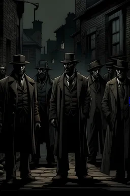 Dark, Moody The Gangs Of New York type comic book art