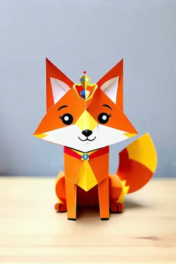 little's prince fox made of paper