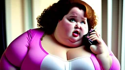 super fatty fingers lady can't dial phone