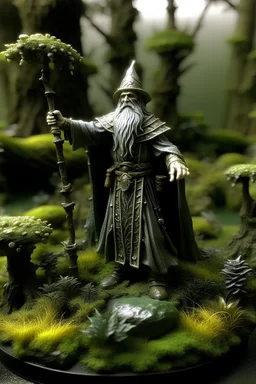 Lord Soth pointing at me from a mist-shrouded swampy forest