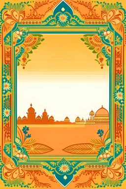 Generate a watermark image of Indian theme without flowers for a page border