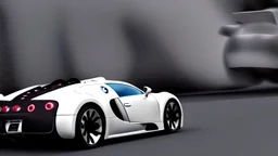 Armored Futuristic Bugatti Veyron Hyper Sport, Photorealistic,4k, Rear View