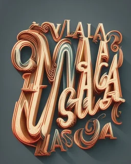 Las Vegas lettering design