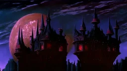 castle at night